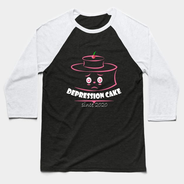 Vegan Chocolate Depression Cake Since 2020 Baseball T-Shirt by manal